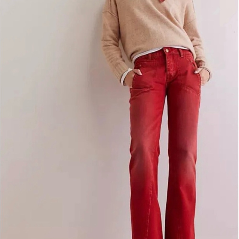 Free People Carnivale Low Rise  Jeans